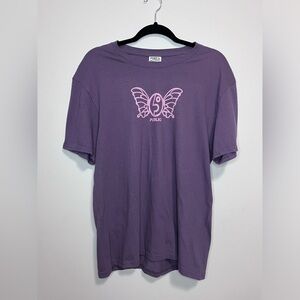 PUBLIC Oversized Butterfly Graphic Tee Unisex 100% Cotton T-Shirt Adult M NWOT